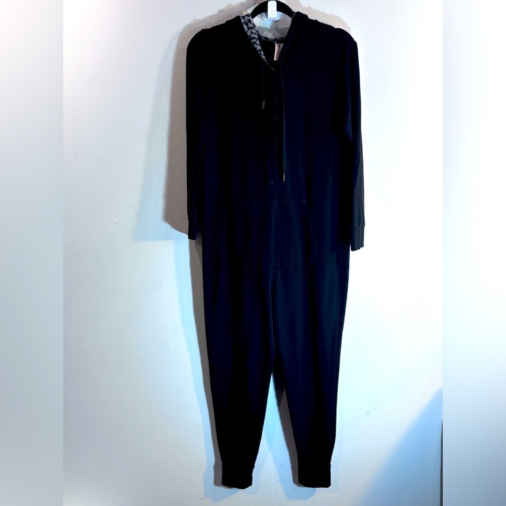 SMASH + TESS Sz M Onesie Animal Print Lining Hood Front Pocket Zip Up Drawstring